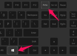 How to take screenshot on window 10