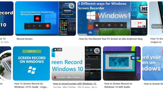 Learn to screen record on your computer windows