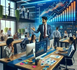 Team meeting in a Silicon Valley startup office