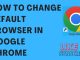 How To Change Default Browser
