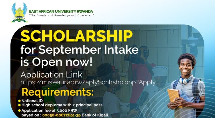 East African University Rwanda Announces New Scholarship for January Intake – Apply Today Scholarship in East Africa University