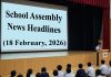 School Assembly News Headlines Today (February 18)