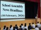 School Assembly News Headlines Today (February 18)